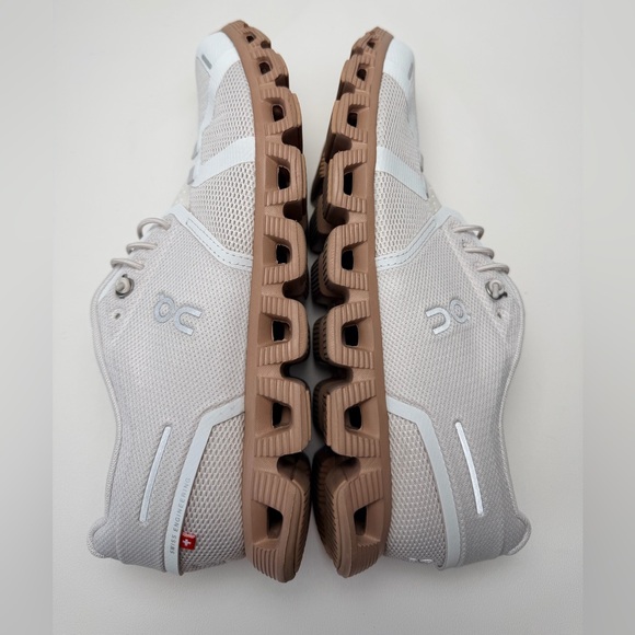 On Cloud 5 Shoes Women's Size 9.5 Sand/Rosebrown Sneakers Athleisure Running - Picture 7 of 9